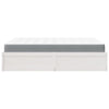 Bed with Mattress White 140x200 cm Solid Wood Pine