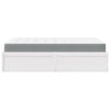 Bed with Mattress White 120x200 cm Solid Wood Pine