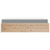 Bed with Mattress 100x200 cm Solid Wood Pine