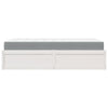 Bed with Mattress White 100x200 cm Solid Wood Pine