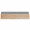 Bed with Mattress 90x200 cm Solid Wood Pine