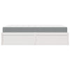 Bed with Mattress White 90x200 cm Solid Wood Pine