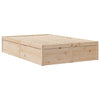 Bed with Mattress 140x190 cm Solid Wood Pine