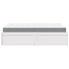 Bed with Mattress White 140x190 cm Solid Wood Pine