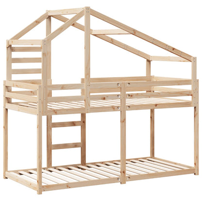 Bunk Bed without Mattress 80x200 cm Solid Wood Pine