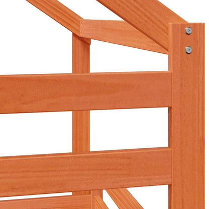 Bunk Bed without Mattress Wax Brown 90x200 cm Solid Wood Pine