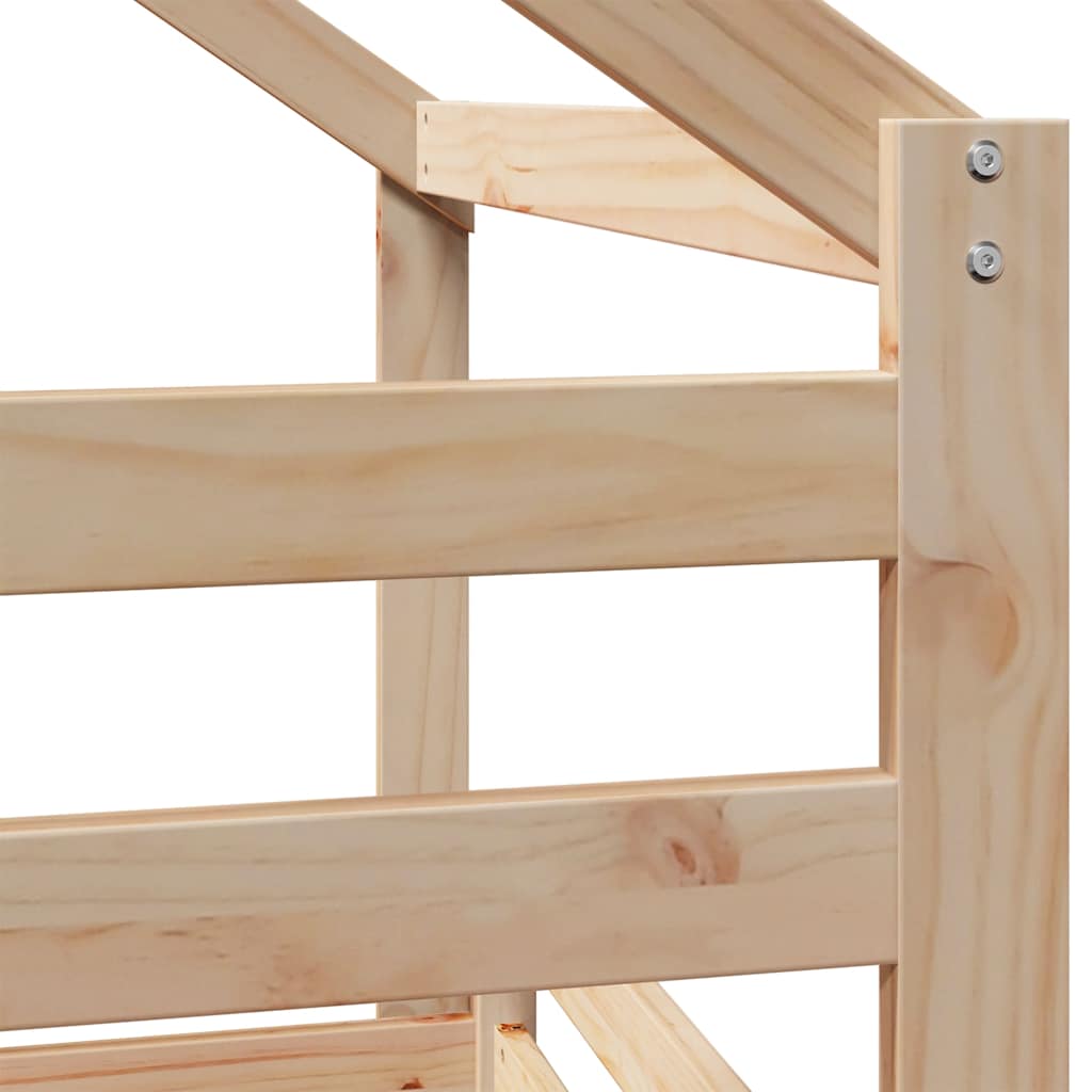 Bunk Bed without Mattress 90x200 cm Solid Wood Pine