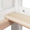 High Sleeper Bed without Mattress White 90x190 cm Single Solid Wood Pine