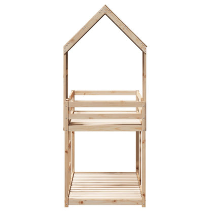 Bunk Bed without Mattress 90x200 cm Solid Wood Pine