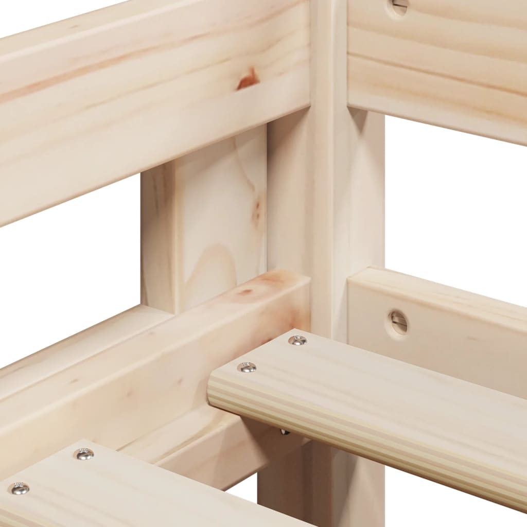 Bunk Bed without Mattress 90x200 cm Solid Wood Pine