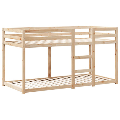 Bunk Bed | Natural wood colour | Solid pine wood (untreated) | 90x200 cm