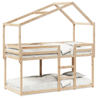 Bunk Bed without Mattress 80x200 cm Solid Wood Pine