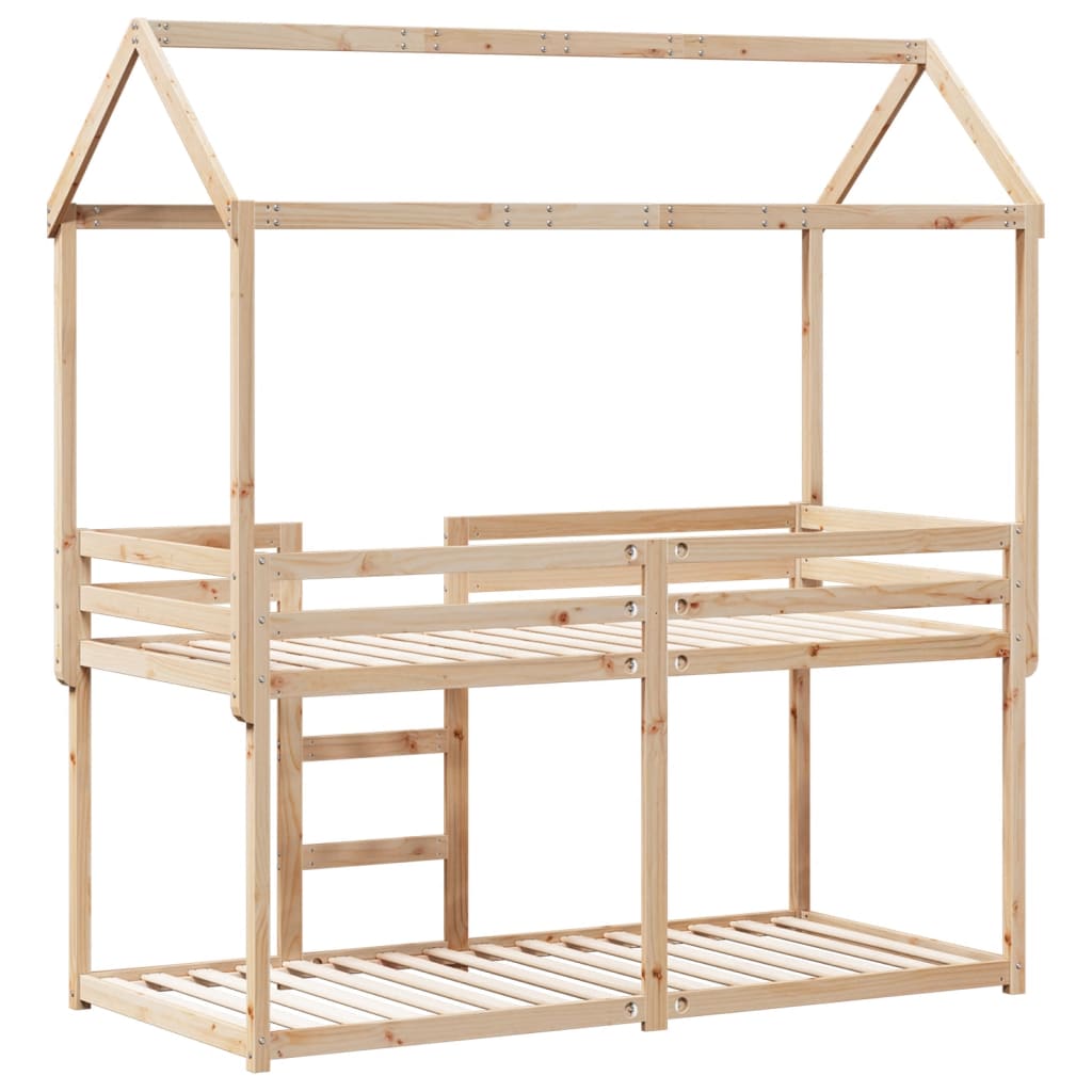 Bunk Bed without Mattress 80x200 cm Solid Wood Pine