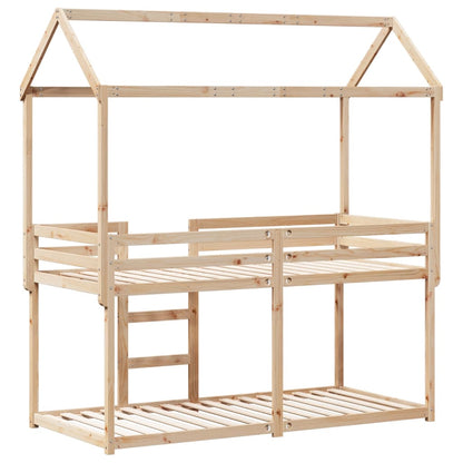 Bunk Bed without Mattress 80x200 cm Solid Wood Pine