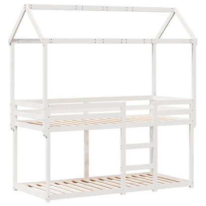 Bunk Bed without Mattress White 80x200 cm Solid Wood Pine