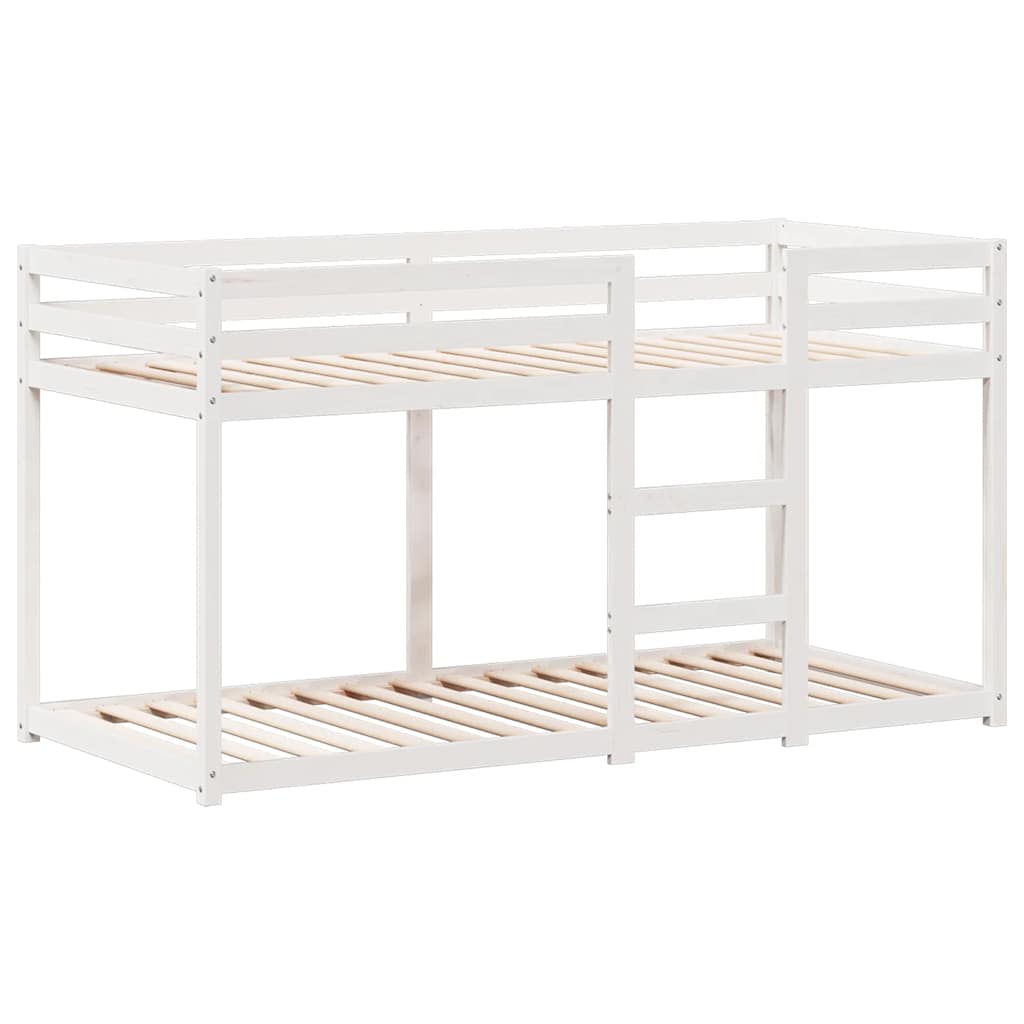 Bunk Bed without Mattress White 80x200 cm Solid Wood Pine