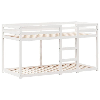 Bunk Bed without Mattress White 80x200 cm Solid Wood Pine