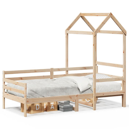 Day Bed with Roof without Mattress 80x200 cm Solid Wood