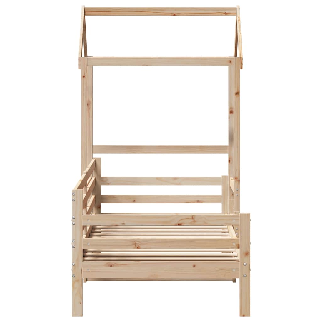 Day Bed with Roof without Mattress 80x200 cm Solid Wood