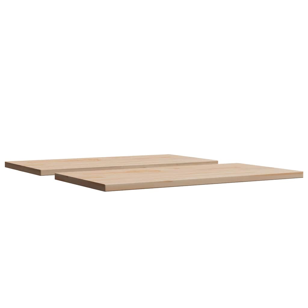 Table Tops 2 pcs 90x45x1.7 cm Rectangular Solid Wood Pine