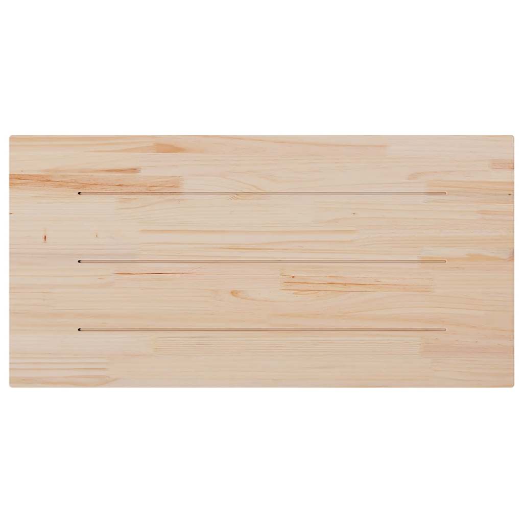 Table Top 100x50x1.7 cm Rectangular Solid Wood Pine