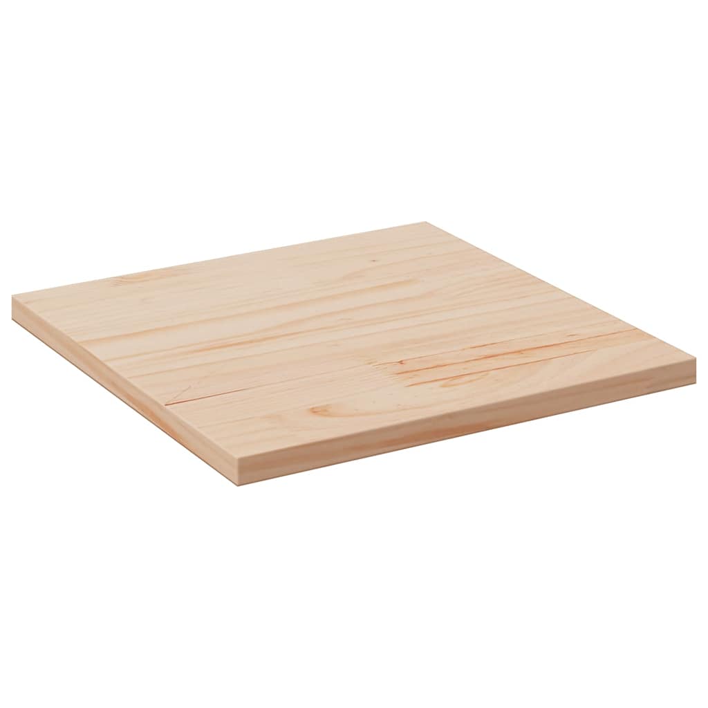 Table Top 50x50x2.5 cm Square Solid Wood Pine