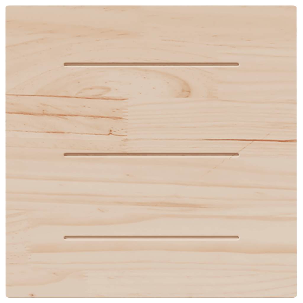 Table Top 50x50x2.5 cm Square Solid Wood Pine