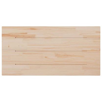 Table Top 100x50x2.5 cm Rectangular Solid Wood Pine