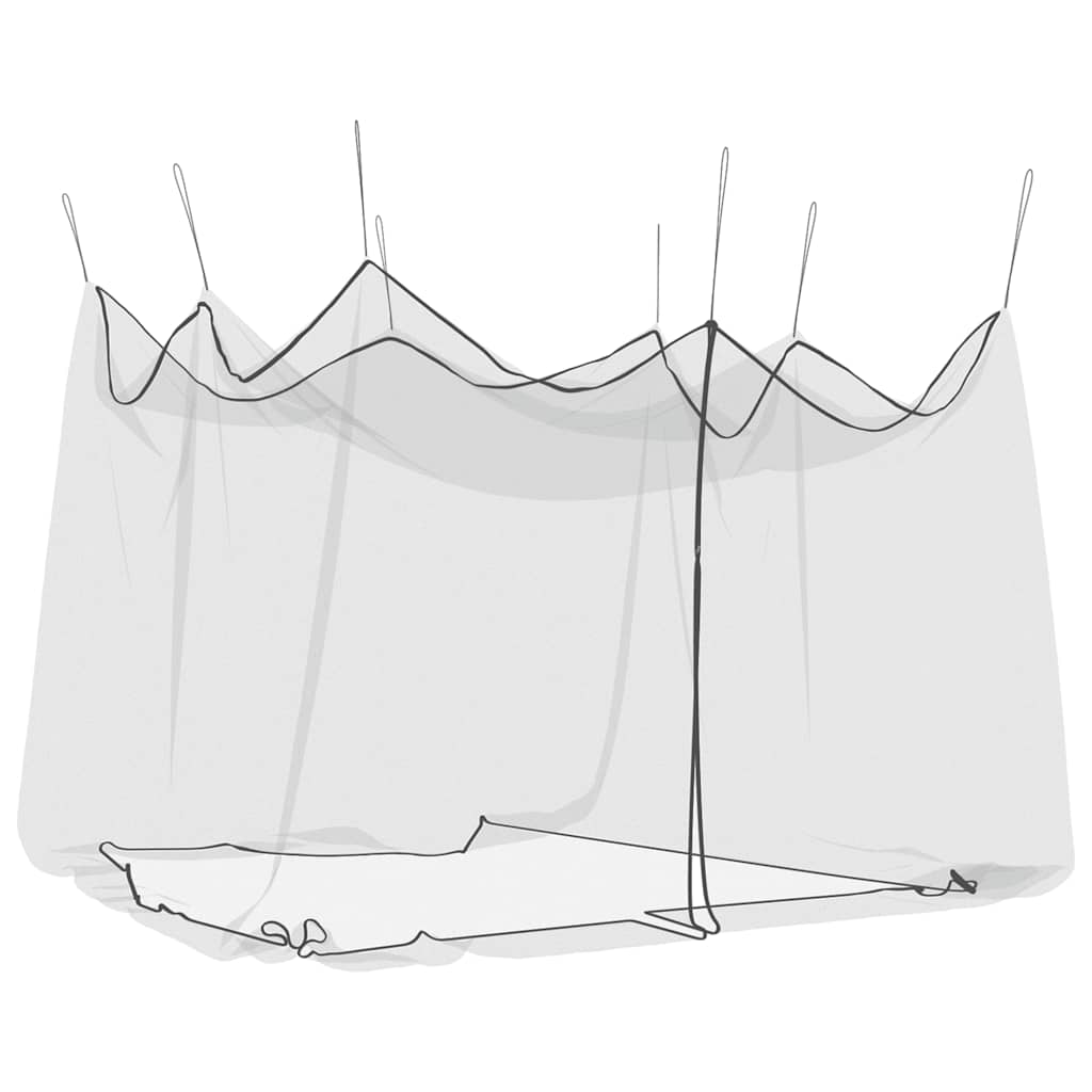 Garden Mosquito Net Rectangular 220 mesh Black Polyester