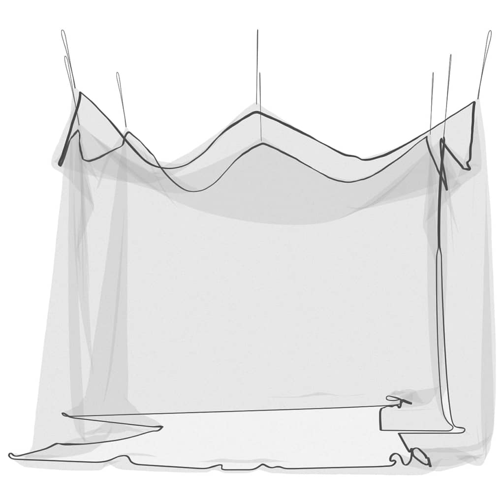 Garden Mosquito Net Rectangular 220 mesh Black Polyester
