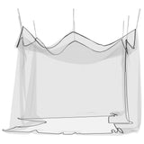 Mosquito Net for Indoor Outdoor 156 Mesh Black 300x300x250 cm