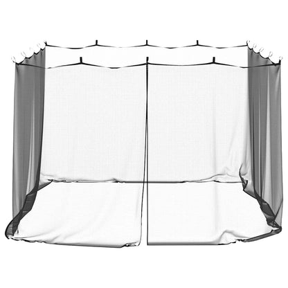 Mosquito Net for Gazebo Rectangular 220 mesh Black Polyester