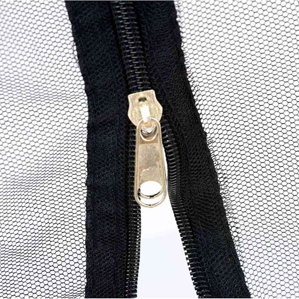 Mosquito Net for Gazebo Rectangular 220 mesh Black Polyester