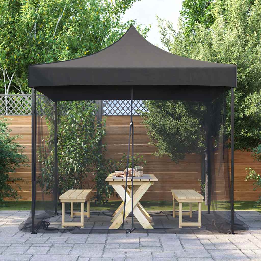 Mosquito Net for Gazebo Rectangular 220 mesh Black Polyester