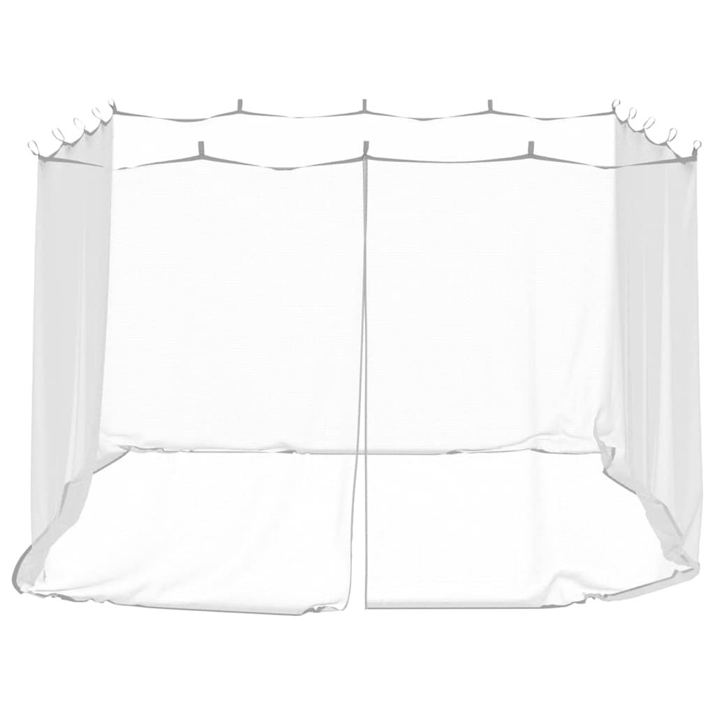 Mosquito Net for Gazebo Rectangular 220 mesh White Polyester