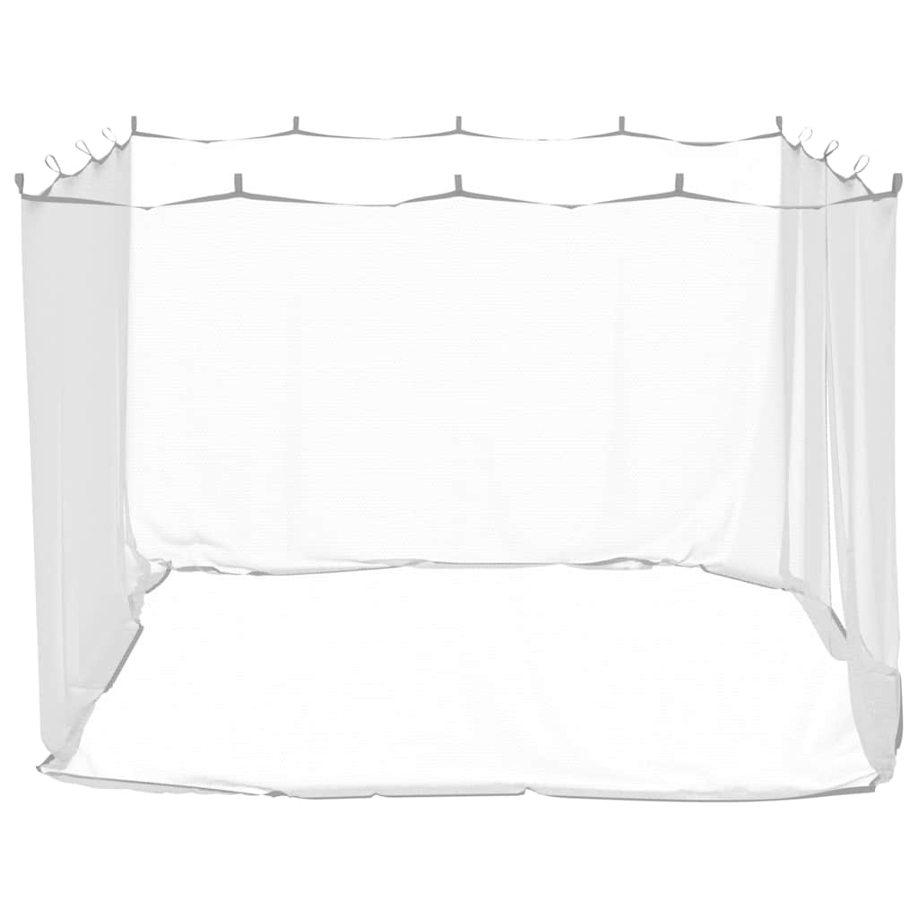Mosquito Net for Gazebo Rectangular 220 mesh White Polyester