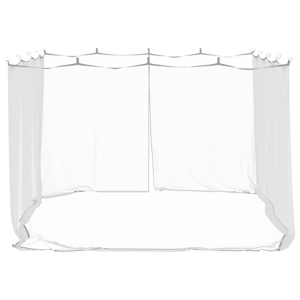 Mosquito Net for Gazebo Rectangular 220 mesh White Polyester