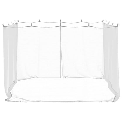 Mosquito Net for Gazebo Rectangular 220 mesh White Polyester