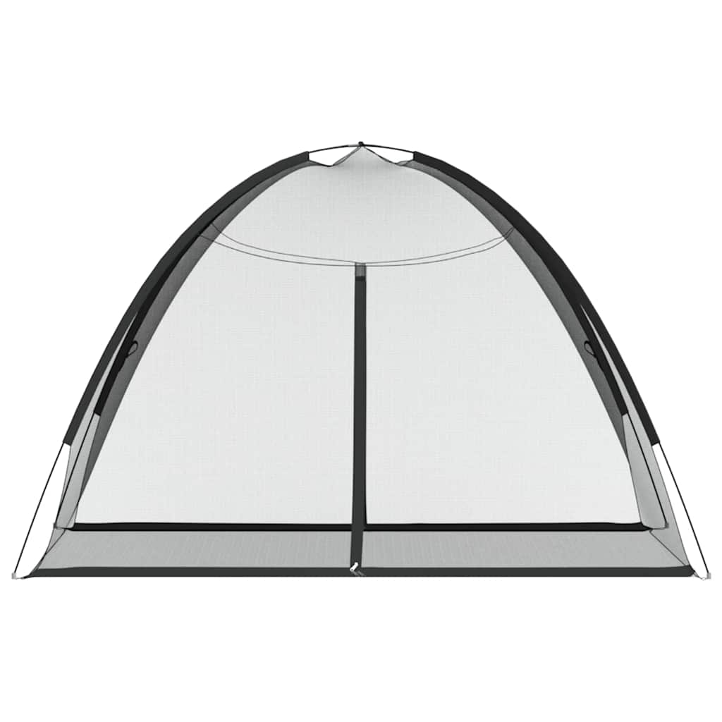 Mosquito Net Mongolia with Doors 220 Mesh Black 200x120x130 cm