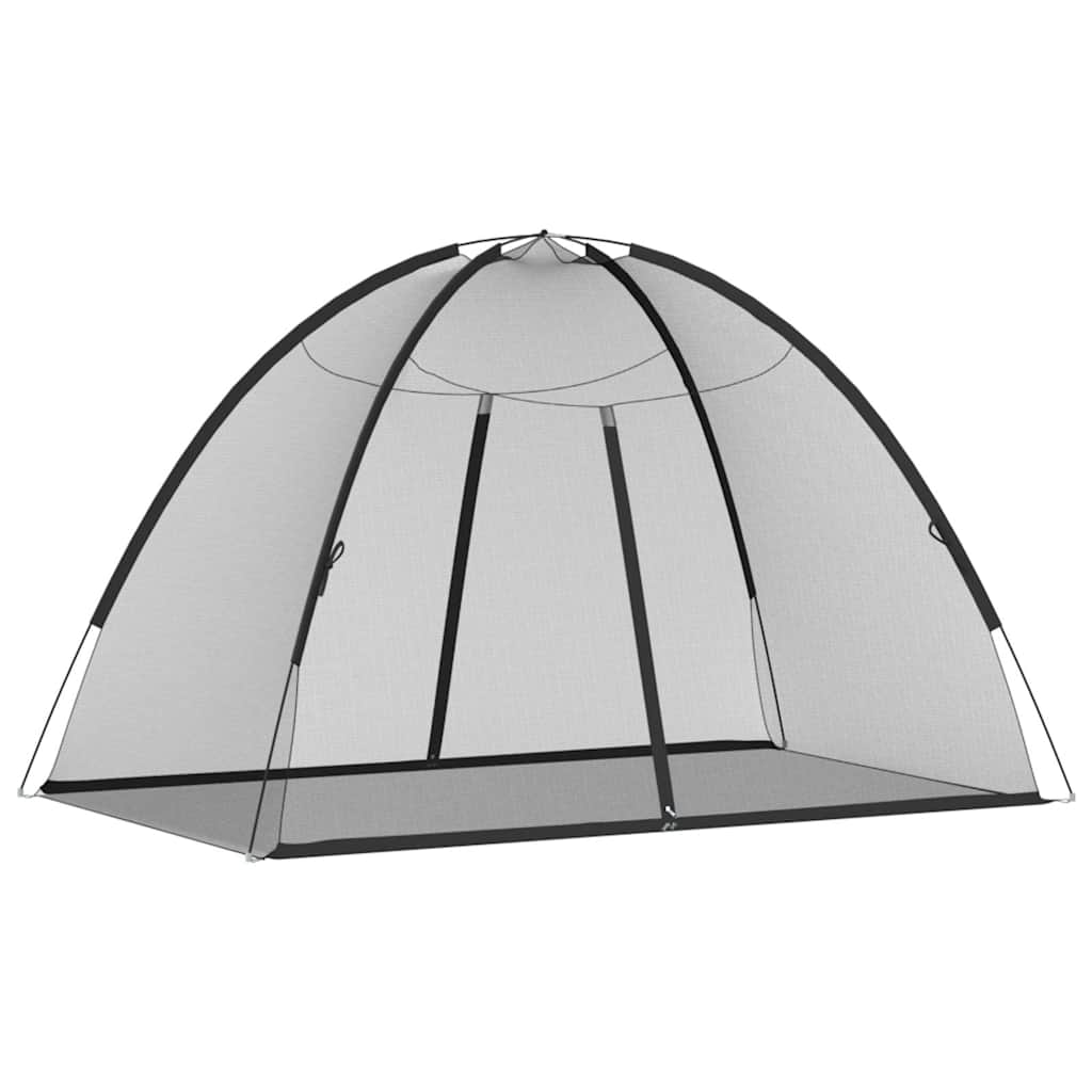 Mosquito Net Mongolia with Doors 220 Mesh Black 200x120x130 cm