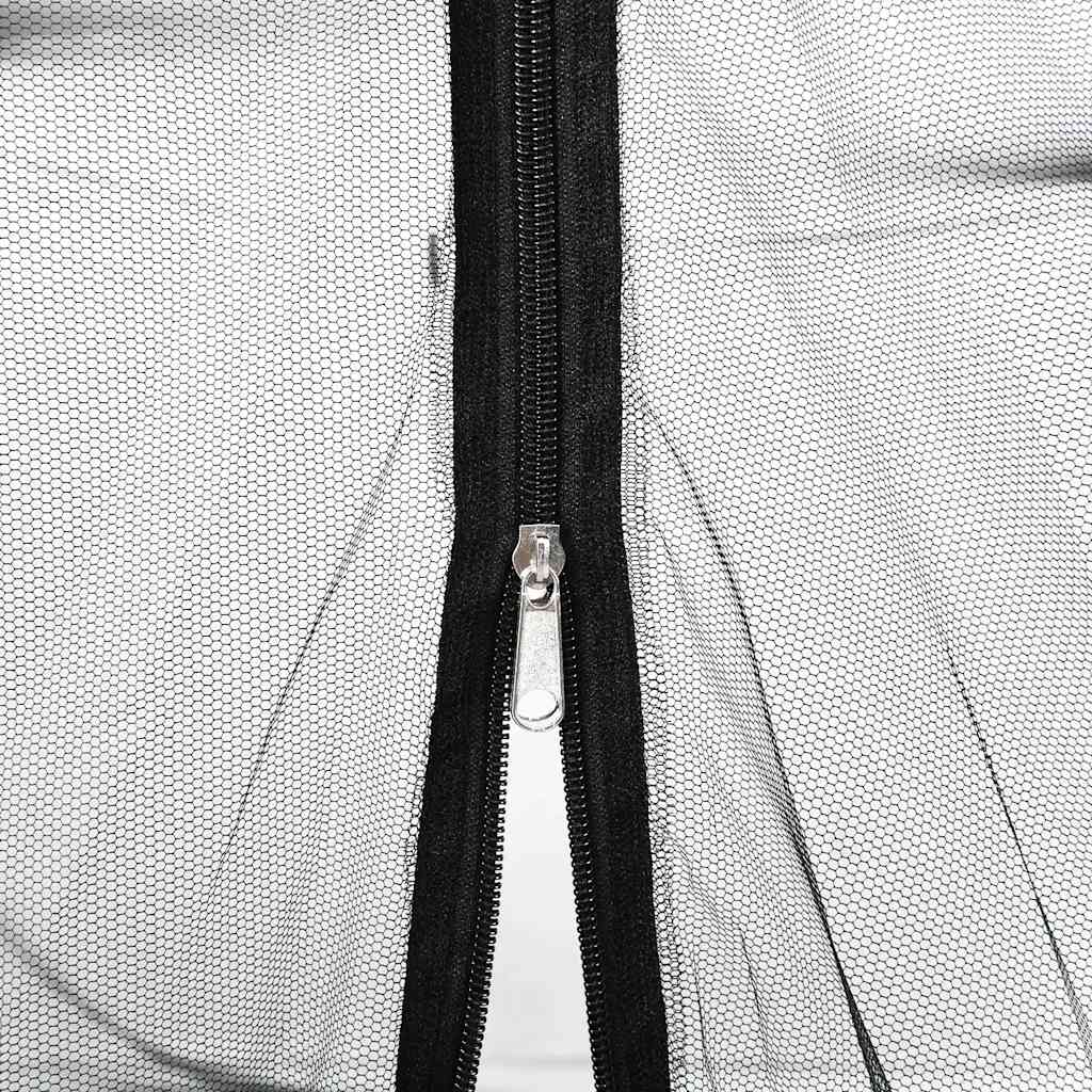 Mosquito Net Mongolia with Doors 220 Mesh Black 200x120x130 cm
