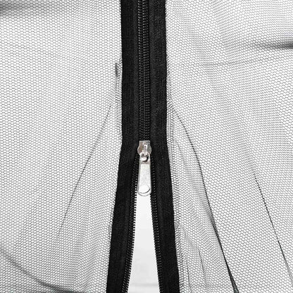 Mosquito Net Mongolia with Doors 220 Mesh Black 200x120x130 cm