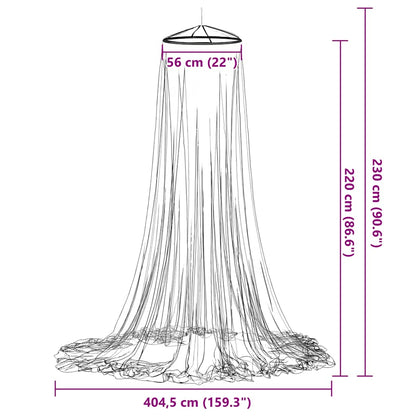 Mosquito Net for Bed A-Shape 156 mesh 1270 cm Polyester