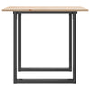 Dining Table O-Frame 90x90x75 cm Solid Wood Pine and Steel