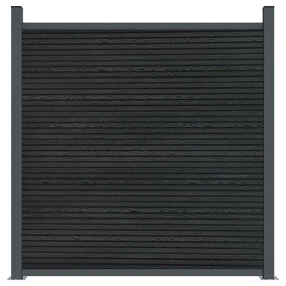 Fence Panel Grey 526x186 cm WPC
