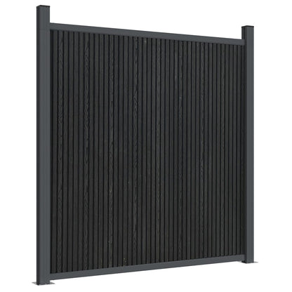 Fence Panel Grey 699x186 cm WPC
