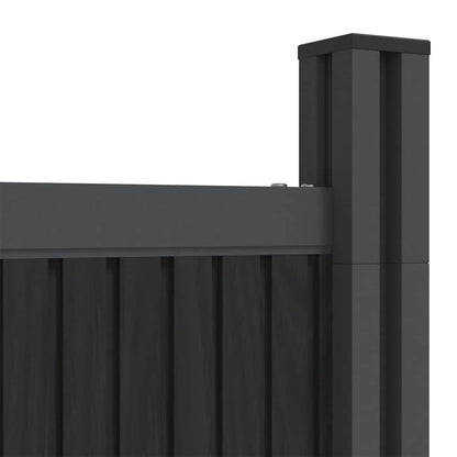 Fence Panel Grey 699x186 cm WPC