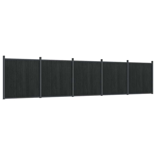 Fence Panel Grey 872x186 cm WPC