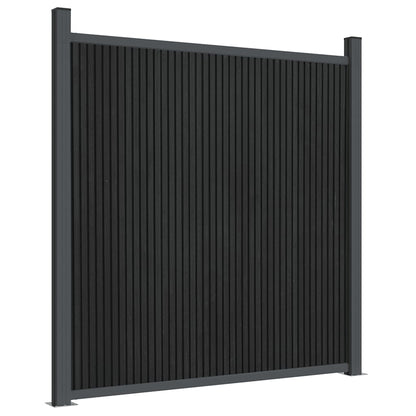 Fence Panel Grey 872x186 cm WPC