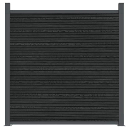 Fence Panel Grey 872x186 cm WPC